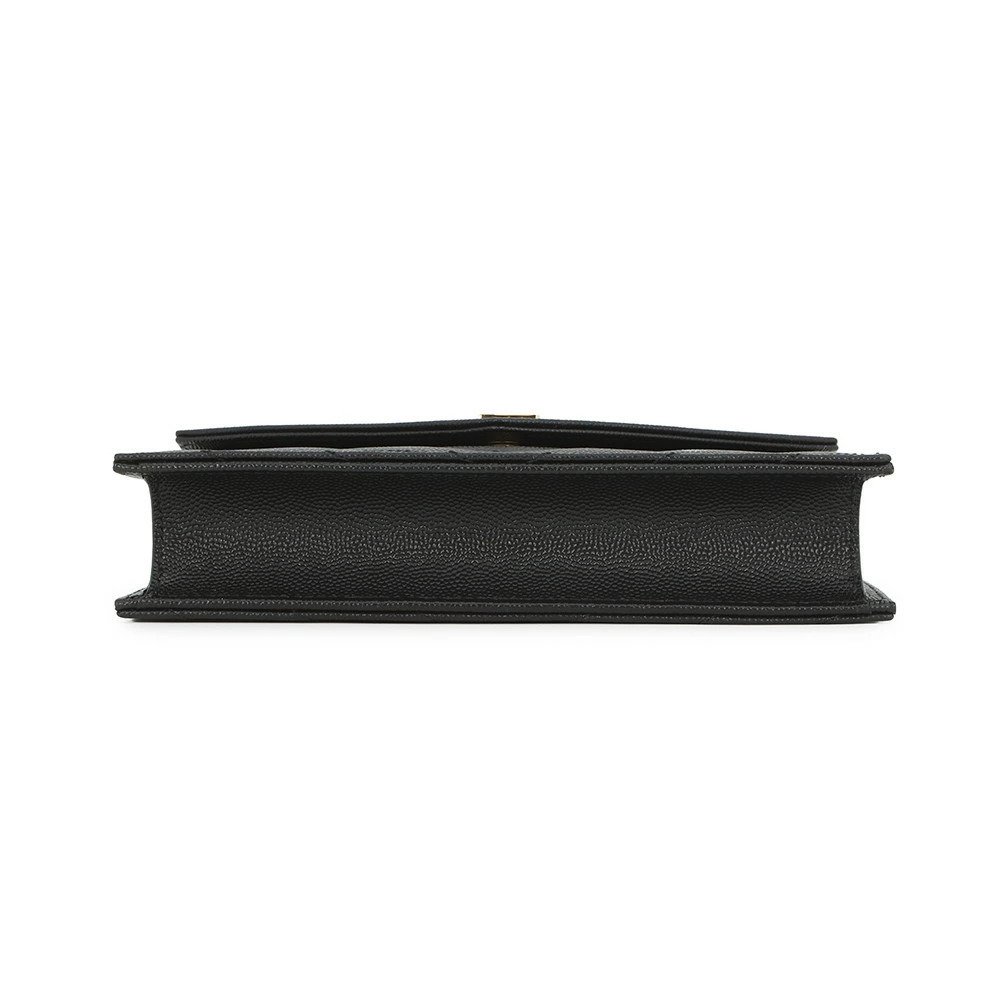 Saint Laurent Paris Chain Wallet Cassandra Envelope Leather Black - Picture 3 of 12